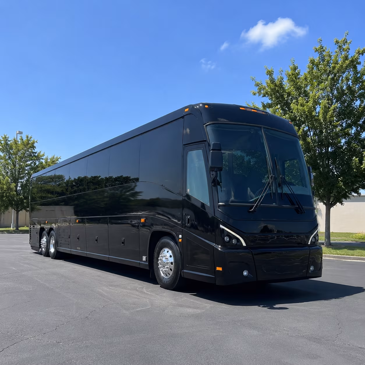 athens charter bus services exterior