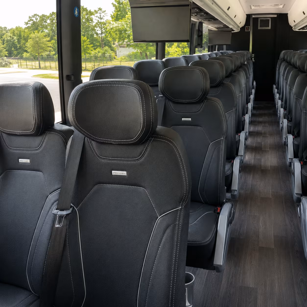 athens charter bus services inside