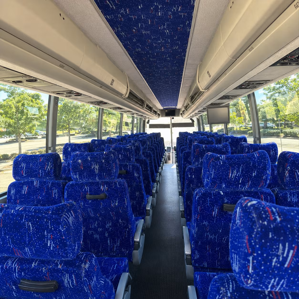 athens charter bus services interior